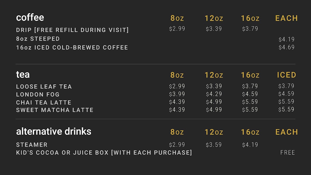 Thruline Coffee Co. Menu - Image 4